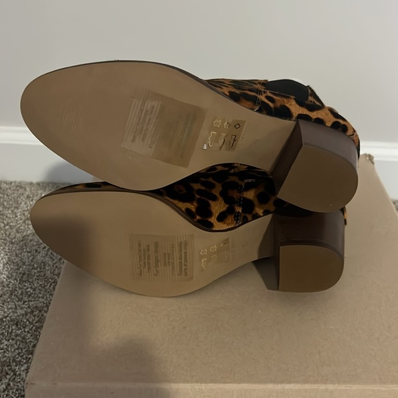 Madewell Regan boot in blurred leopard calf hair - Picture 3 of 4
